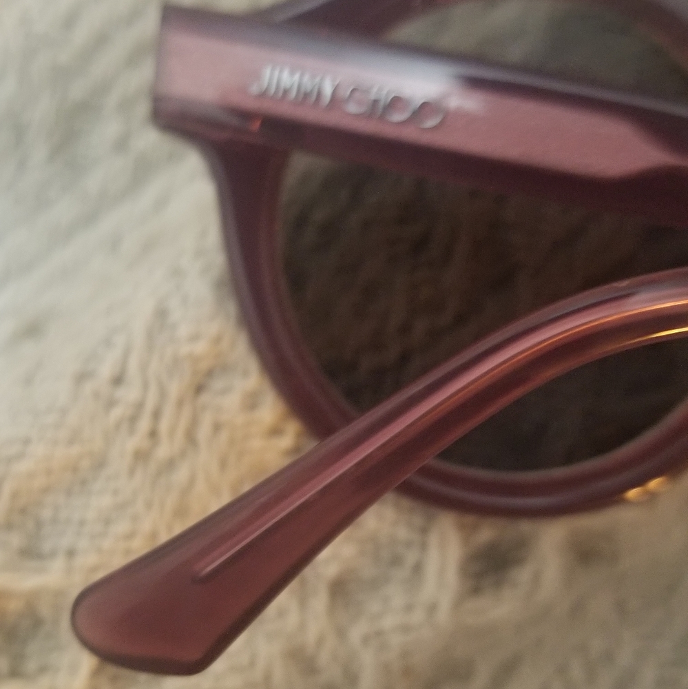 Jimmy Choo Glittery Black Sunglasses - Picture 3 of 7